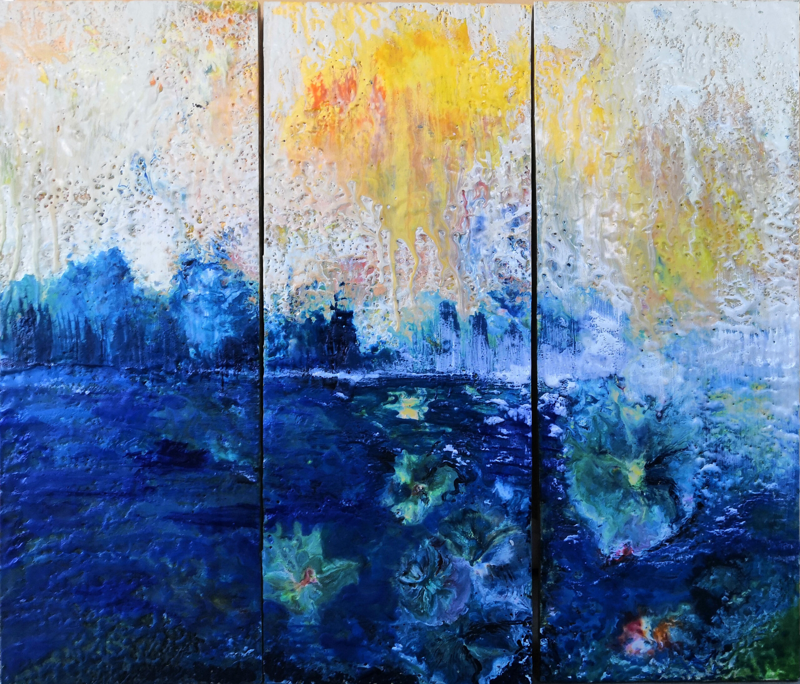 Lammella triptyykki. Vicky Maaranen